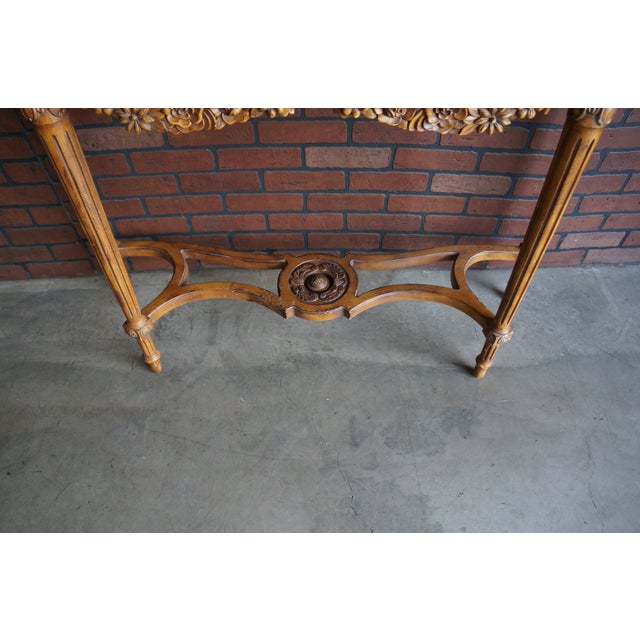 Shabby Chic French Style Console Table For Sale - Image 3 of 6