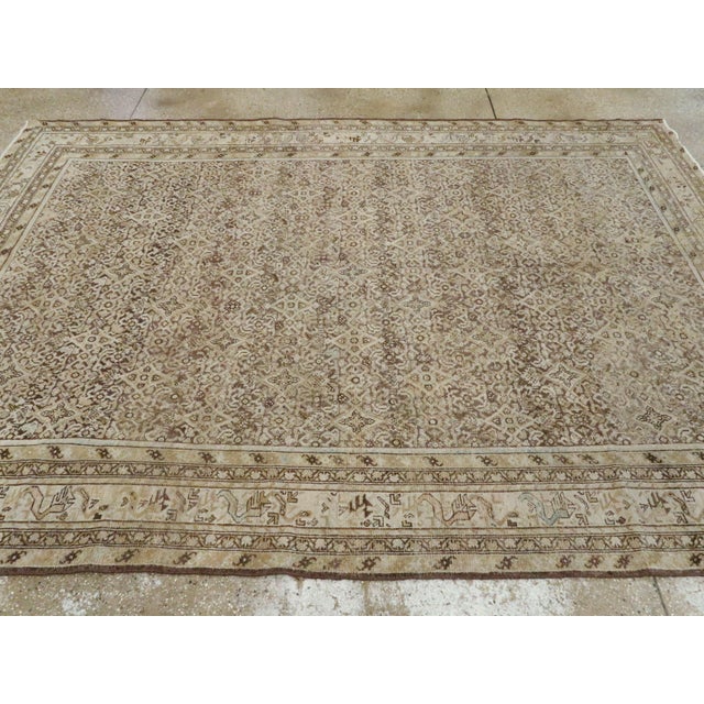Antique Persian Malayer Carpet For Sale - Image 9 of 12