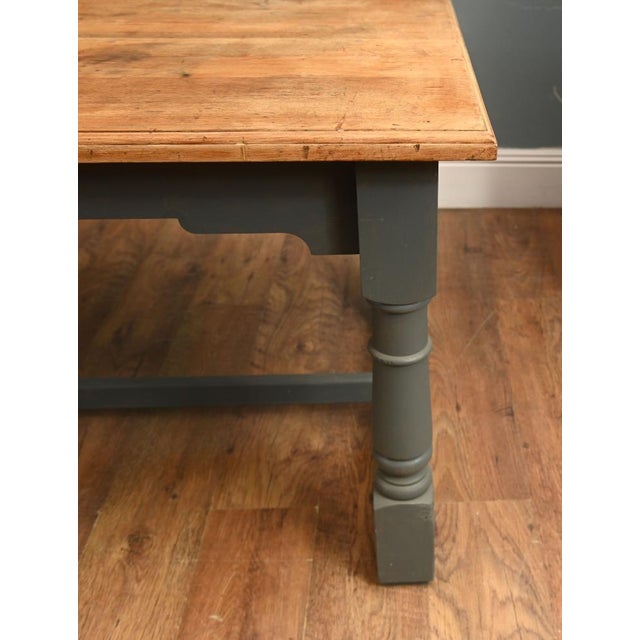 English Farmhouse Dining Table For Sale - Image 5 of 12