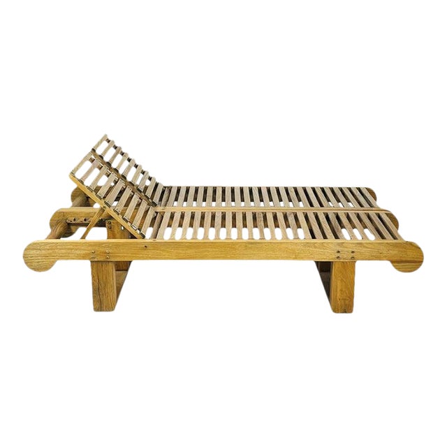 Teak Double Chaise Lounges by Kipp Stewart Design for Summit Furniture