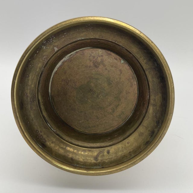 Gold Large Vintage Brass Jug For Sale - Image 8 of 12