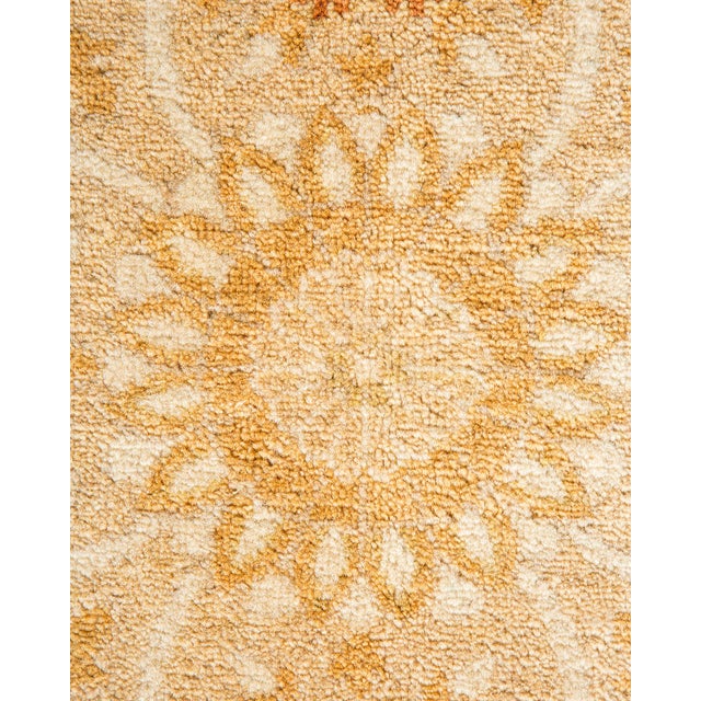 Traditional Mogul, One-of-a-Kind Hand-Knotted Area Rug - Ivory, 8' 2" x 10' 1" For Sale - Image 3 of 8
