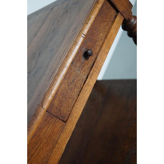 Antique French Rustic Oak Console, 19th Century For Sale - Image 4 of 18