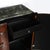 Art Deco Walnut & Black Lacquer Curved-Front Cabinet W/ Verde Saint Denis Top For Sale - Image 4 of 15