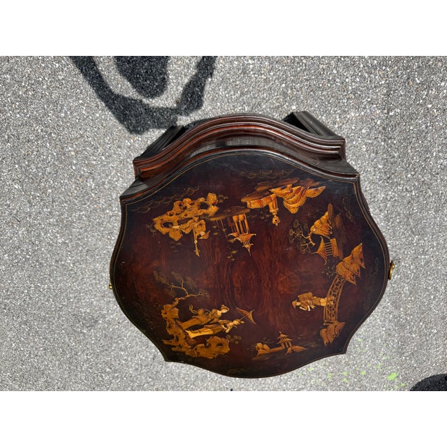 Theodore Alexander Theodore Alexander Indochine the Floral Painted Box Accent Table For Sale - Image 4 of 13