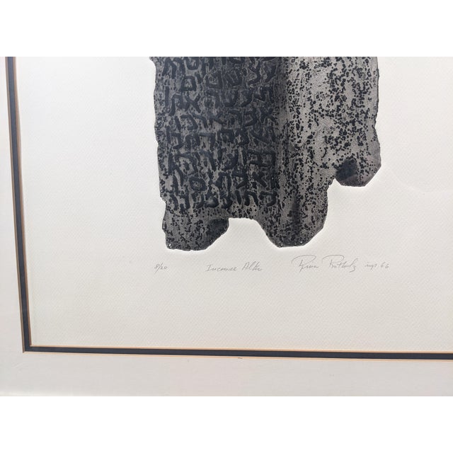 Rina Rotholz "Incense Altar" Signed Original Tuilegraph, 1966 | Limited Edition 8/20 | Artist Who Discovered the Tuilegraphy Process For Sale - Image 9 of 18