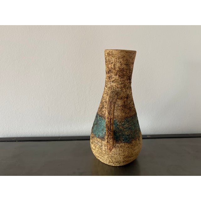 Brown Brutalist Ceramic Vase from Terraform Studiokeramik Göllner, 1960s For Sale - Image 8 of 18