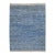 Modern Moroccan Indigo Blue Geometric Handmade Wool Rug 12x16 For Sale