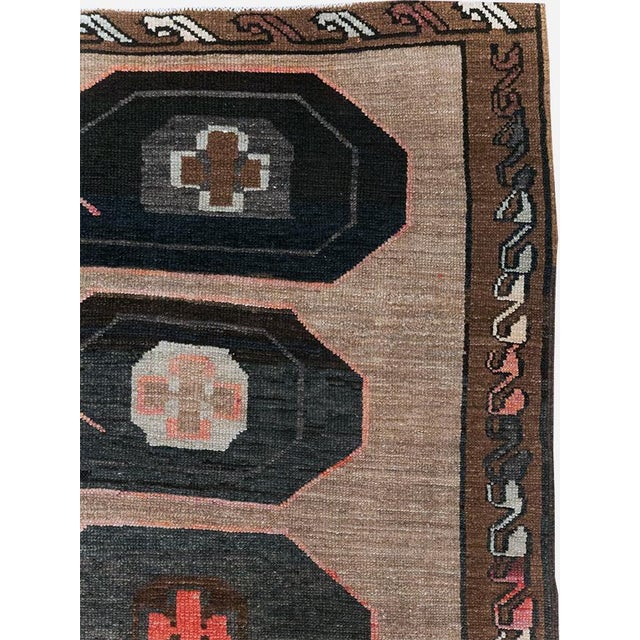 Rustic Galerie Shabab Collection Mid-20th Century Turkish Anatolian Wide Gallery Runner For Sale - Image 3 of 10