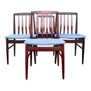 Set of Four Mid-Century Modern Rosewood Dining Chairs | in the Style of Vamo Sønderborg