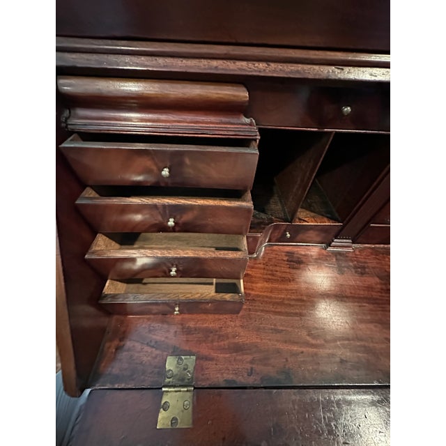 Late 18th Century George III Burled Walnut Secretary For Sale - Image 9 of 13