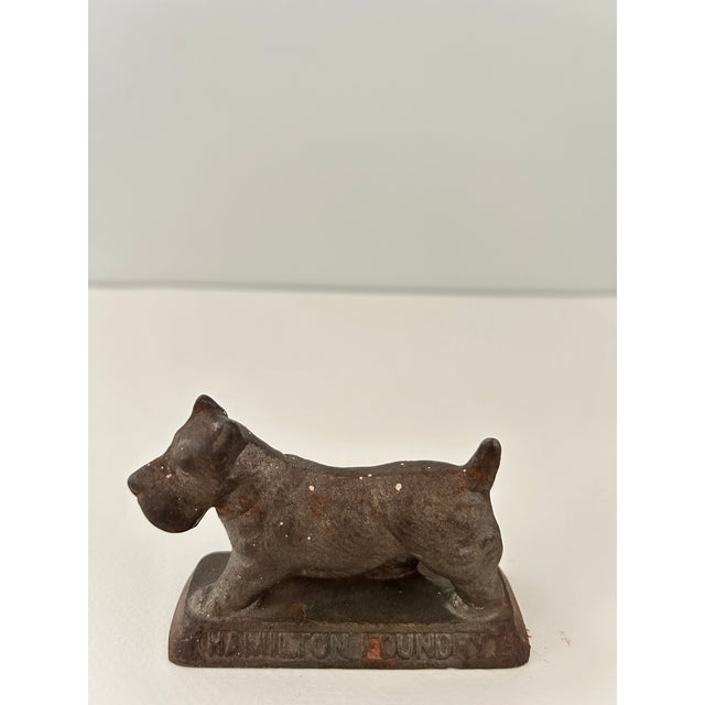 American Vintage Hamilton Foundry Cast Iron Advertising Paperweights For Sale - Image 3 of 13