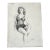1944 Figure Study Drawing Pencil on Paper 19x25 For Sale