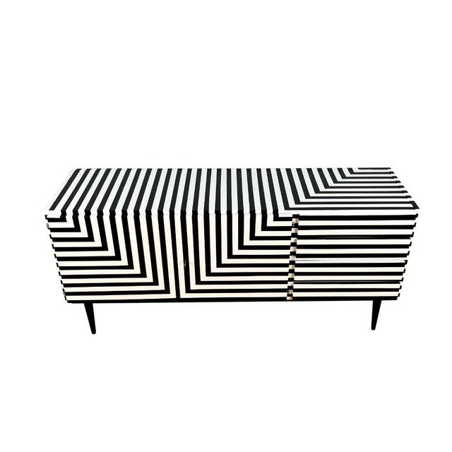 Czechoslovakian Sideboard with Op Art, 1964 For Sale - Image 10 of 11