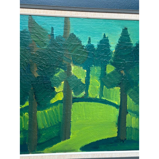 Thage Carlson, Forest , 1960s, Oil on Panel, Framed For Sale - Image 11 of 18