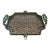 Late 20th Century Maitland-Smith Style Wrought Iron and Wicker Tray For Sale