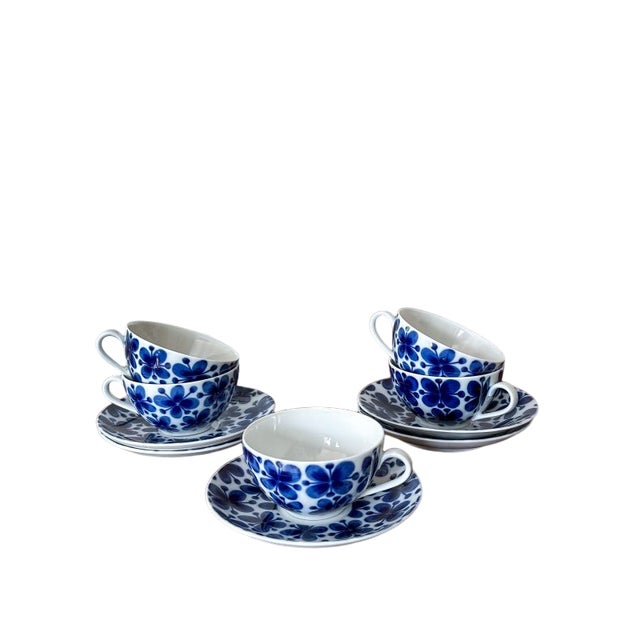 Rörstrand Mon Amie Coffee Cup with Saucer by Marianne Westman for Rörstrand, 1960s, Set of 2 For Sale - Image 4 of 8