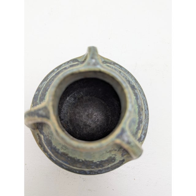 Ceramic Small French Art Nouveau Henkel Vase by Emile Mosseux, 1890s For Sale - Image 7 of 12