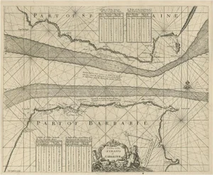 Antique Map of the Straits of Gibraltar by J. Gascoyne, 1716