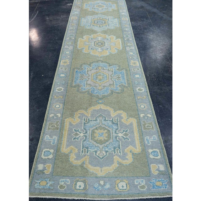 Turkish Oushak Rug 3' x 11'10" #19184 Explore a curated collection of hallway runners, wool rugs, and handmade...