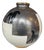 Spherical Vase with Gold Leaf and Platinum Plating in 18 Carats, France For Sale