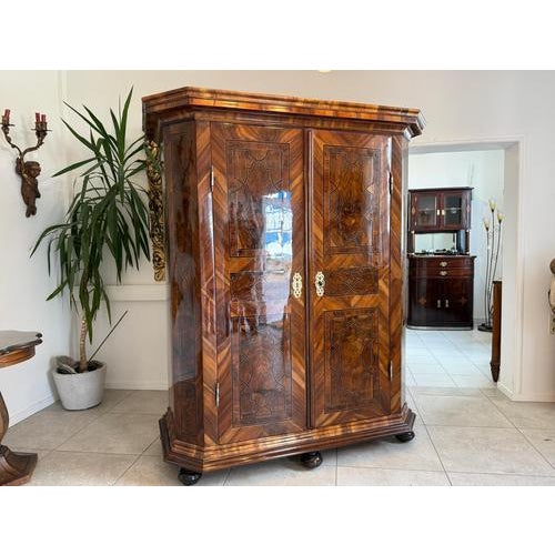 Restored Baroque Hall Cabinet, Museum Piece. Dimensions: Height x Width x Depth 202 x 175 x 75 cm. Very magnificent...