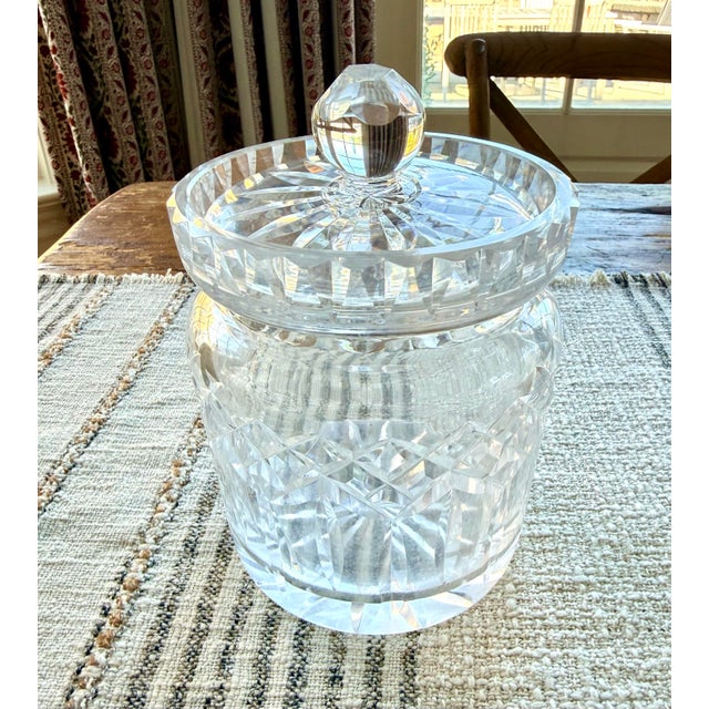Late 20th Century Waterford Lismore Crystal Biscuit/Cookie/Candy Jar. I would use it to store M&Ms, cookies, or you could...