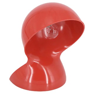 Red Dalù Table Lamp for Artemide, 1960s For Sale