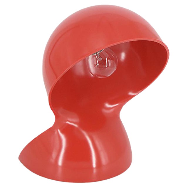 Red Dalù Table Lamp for Artemide, 1960s For Sale