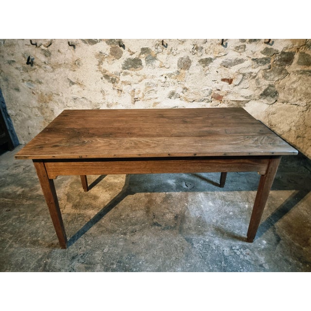 Antique Early 20th Century French Oak Dining Table, 1890s For Sale - Image 15 of 17
