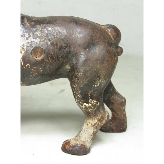 Cast Iron Hubley Boston Terrier Doorstop For Sale - Image 13 of 17