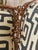 Wood African Geometric Print Fabric on French Antique Chair For Sale - Image 7 of 11