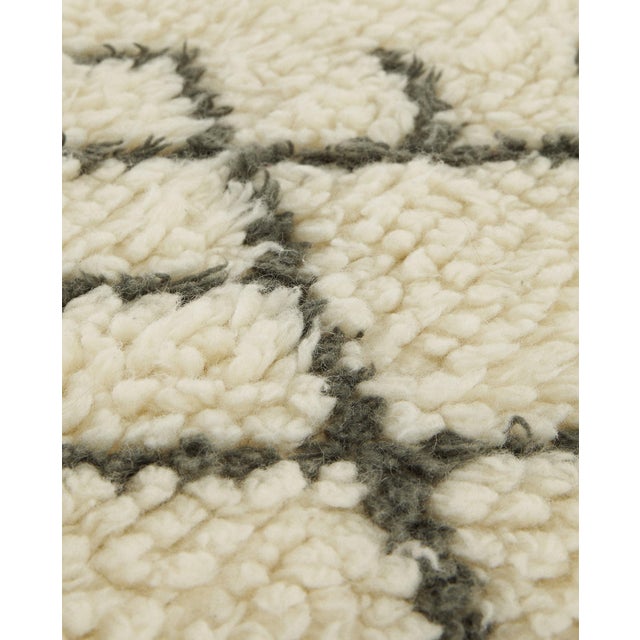 HandMade Rug Geometric Pattern Zara Home Shaggy Rug 4′11″ × 6′11