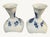 English Royal Copenhagen Blue Flower 10/1711 Pair Porcelain Candlesticks Denmark Vintage For Sale - Image 3 of 9