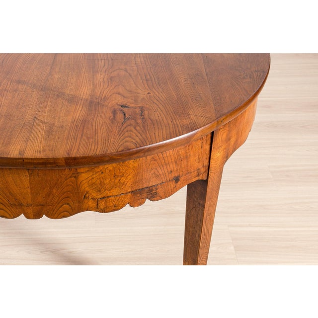 Antique Biedermeier Elm Dining Table, 1800s For Sale - Image 12 of 18