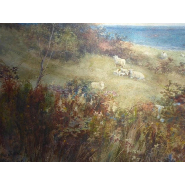 Carl Otto Hirsh, Sheep on the Hillside, 1891, Watercolour For Sale - Image 13 of 14