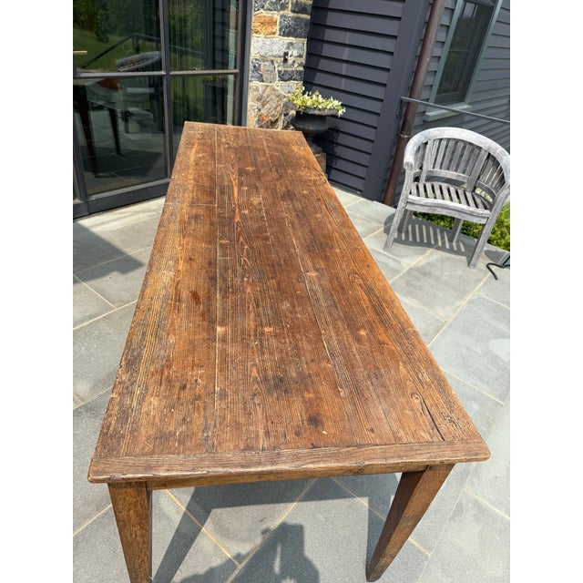Antique French Oak Farm Table For Sale - Image 11 of 12