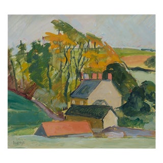 Autumn in the Mendips, Oil Painting, 1990s For Sale