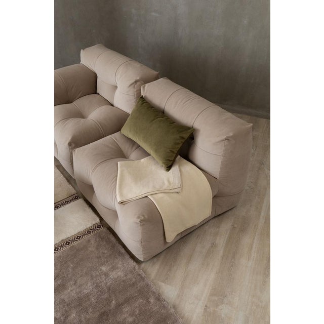 Textile Not-a-Sofa Sofa in Beige Velour from EMKO For Sale - Image 7 of 8