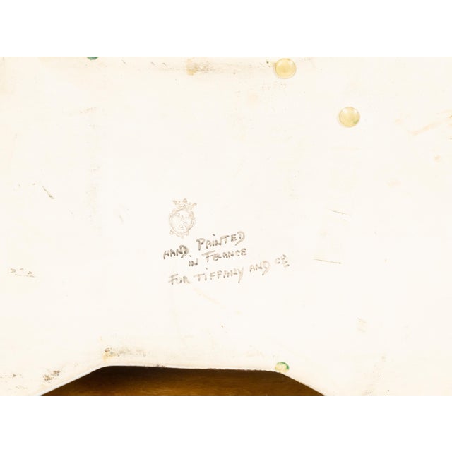 Traditional Late 20th Century Faïence Tiffany & Co Wine Cooler Hand Painted with Floral Motifs in France For Sale - Image 3 of 11