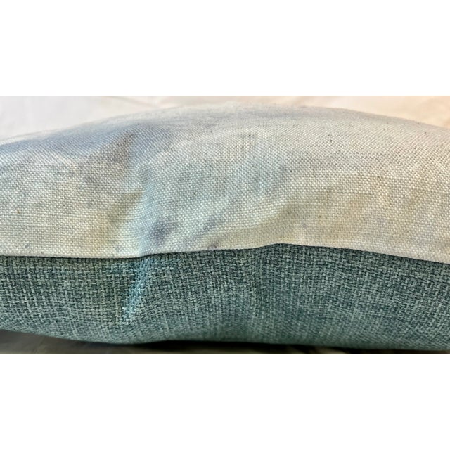 16" Square Decorative Pillow Embellished With a Regal English Foxhound Dog Portrait - Made in the U K For Sale - Image 10 of 11