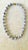 Vintage Chinese blue and white porcelain Shou symbol bead necklace, typically dating from the mid-20th century (circa...