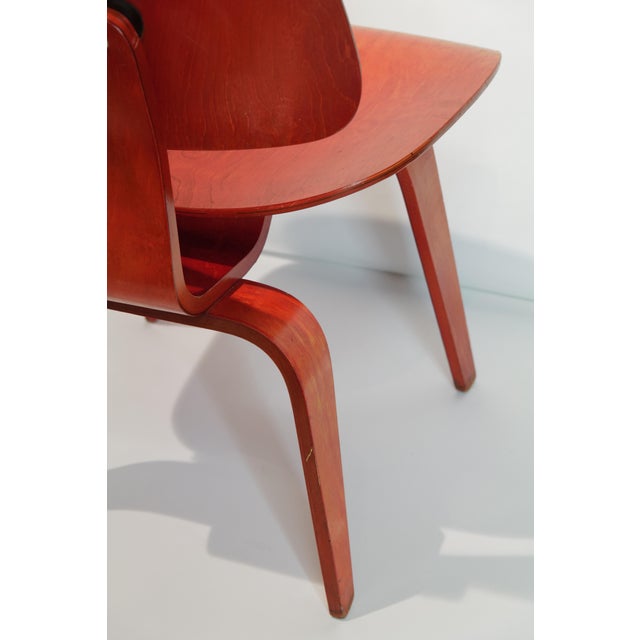 Mid-Century Modern Mid 20th Century Red Eames DCW For Sale - Image 3 of 15