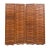 Vintage Interwoven Mahogany Four Panel Screen For Sale - Image 9 of 10