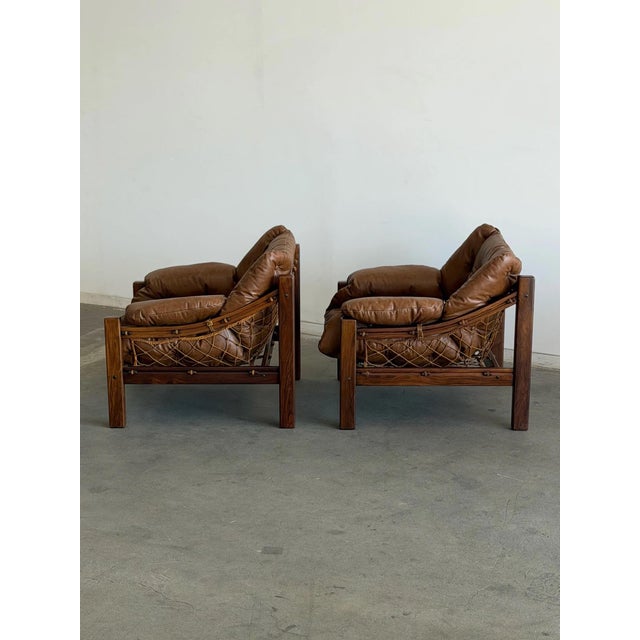 Wood Vintage Brazilian ‘Amazonas’ Lounge Chairs in Rosewood by Jean Gillon For Sale - Image 7 of 13