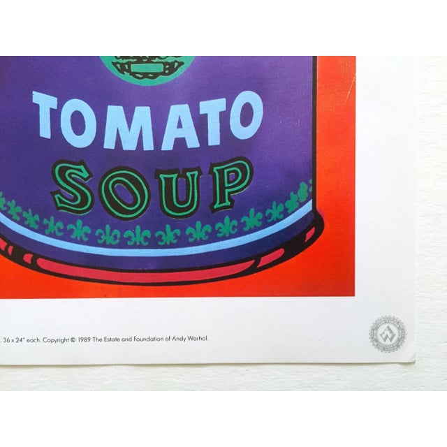 Paper Andy Warhol Estate Vintage 1989 Collector's Pop Art Lithograph Print " Campbell's Soup Can" 1965 For Sale - Image 7 of 12