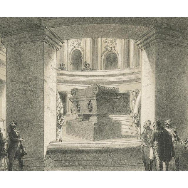 A. Provost, Tomb of Napoleon, Les Invalides, Paris, 1861, Lithograph For Sale - Image 6 of 9