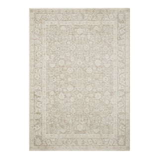 Amber Lewis x Loloi Zuma Sand / Stone 9'-6" x 13'-1" Area Rug For Sale