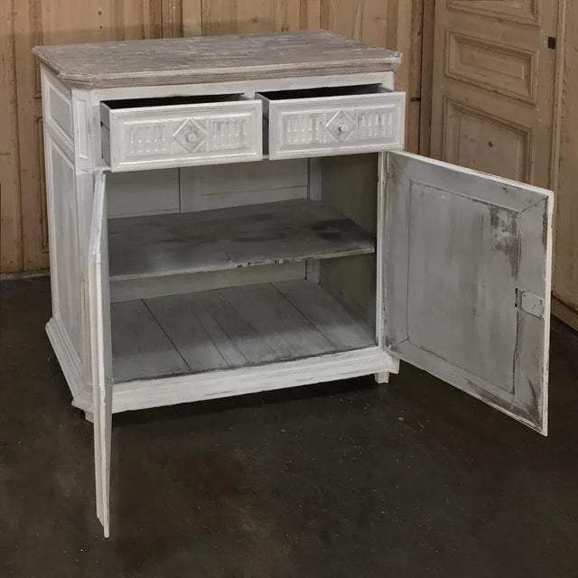 18th Century Country French Louis XVI Painted Buffet For Sale - Image 10 of 13