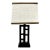 1990s Vintage Asian Chinoiserie Boho Chic Wood Accent Table Lamp. For Sale